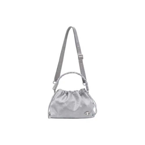 Champion Ткань Сумка через плечо Маленькая Женская Серебряная Светло-розовая Черная