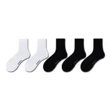 2 White Medium + 3 Black Medium [5 Pack] Всесезонный Тонкий