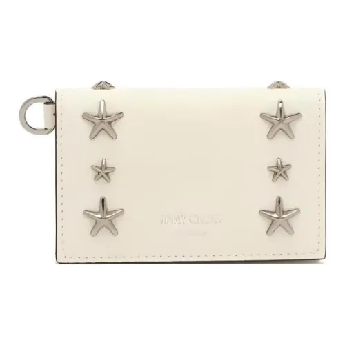 Jimmy Choo Кожа Картхолдер Унисекс Latte Бронза