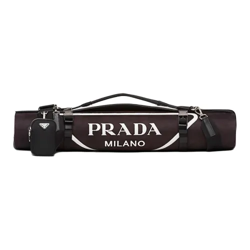 PRADA Nylon Хранение Сумка Унисекс Черный