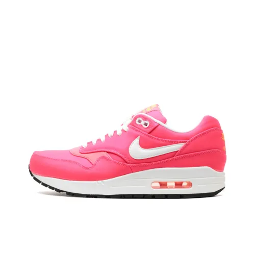 Nike Air Max 1 Low Топ Беговые кроссовки Мужские Розовые Белые