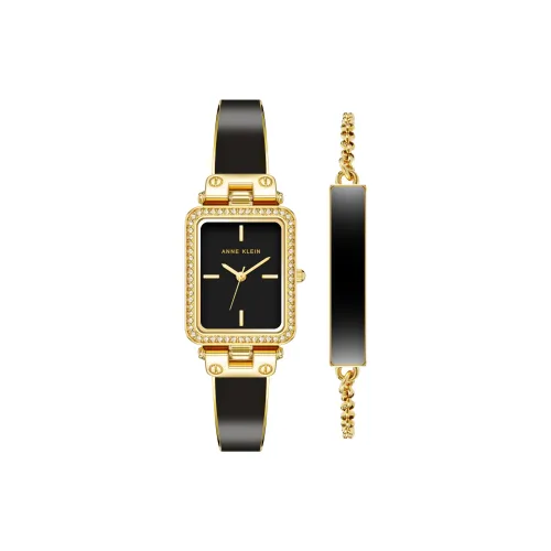 ANNE KLEIN Наручные часы Кварцевый механизм Сплав Ремешок 22*33,5 мм Черный циферблат Женские часы