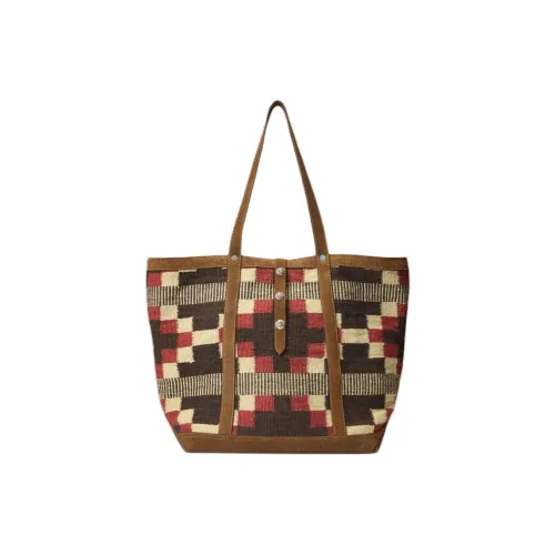 Ralph Lauren Zefren M Коллаборация Ткань Тоут Сумка Сумка для покупок Сумка на плечо Мужской Многоцветный