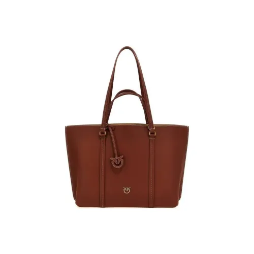 PINKO Телячья кожа Тоут Сумка Сумка для покупок Сумка на плечо Сумка Женская Коричневая