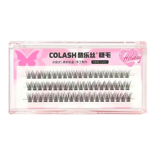 KULESI Широкий русалка ласточкин хвост накладные ресницы один кластер естественное удлинение сегментированный 3 ряда из 60 кластеров