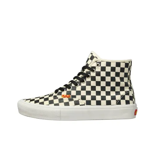 Vans Skate Authentic High Топ Скейтбординг Кроссовки Мужские Черно-Белые