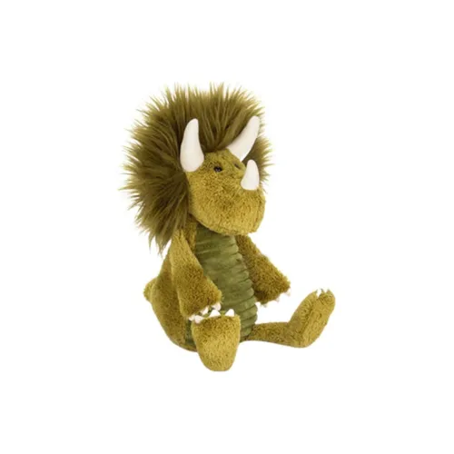JELLYCAT Dinosaur Series Dennis Треугольник Куклы Плюшевая Кукла 36 см Высота В Сидячем Позе