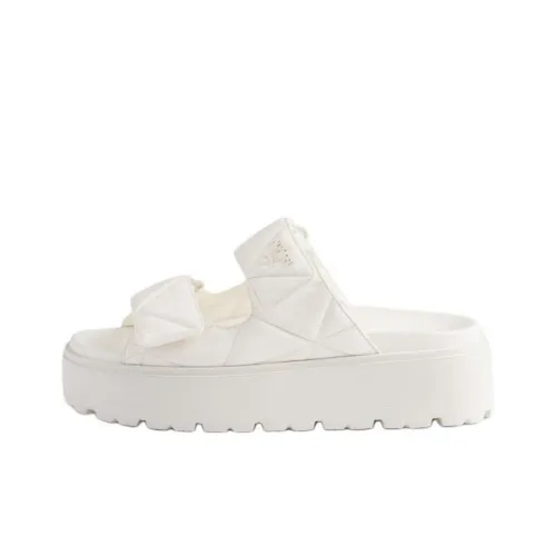 PRADA Шлепанцы 4,5 см Женские Белые