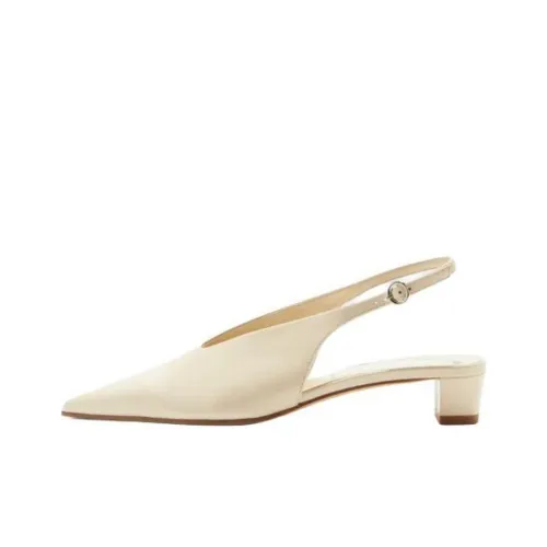 Aeyde Oti Грубый каблук Высокие каблуки 3 см Женские Экрю