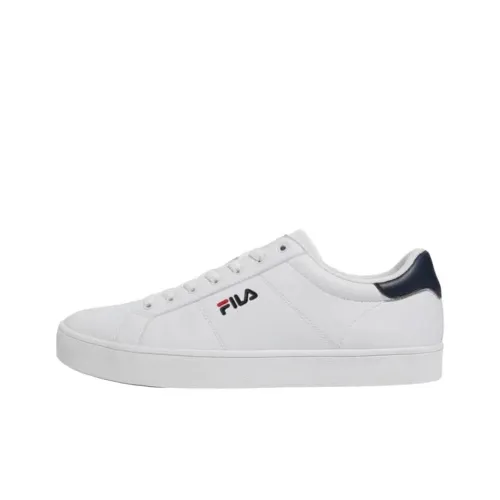 FILA Court Deluxe Амортизация Устойчивый к истиранию Дышащие Низкие Кроссовки для скейтбординга Унисекс Белые