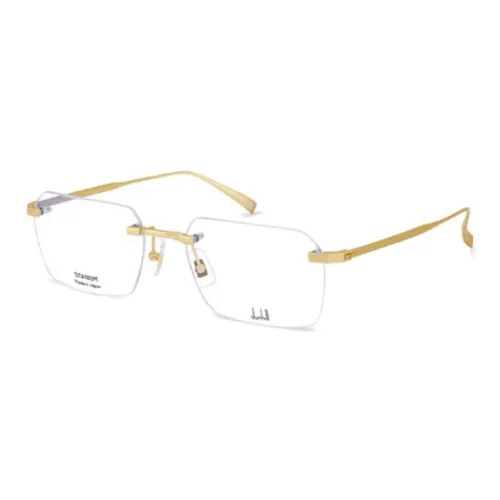 Dunhill Титановый сплав Прямоугольные Оправы для очков Унисекс Золото