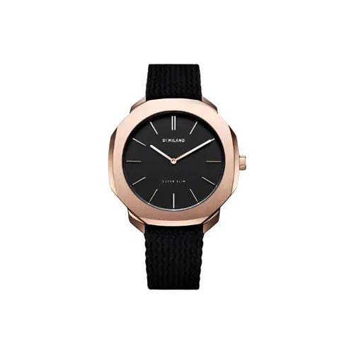 D1 MILANO Women's Watch Кварцевый механизм Нейлоновый ремешок 36 мм Черный циферблат