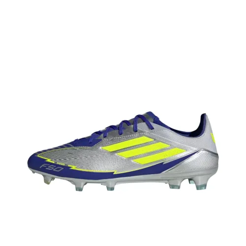 Adidas F50 ELITE Противоскользящие устойчивые к истиранию футбольные бутсы унисекс серебряные