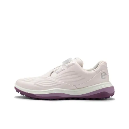 Ecco Super Light 1 Low Топ Обувь для гольфа Женская Розовая Белая