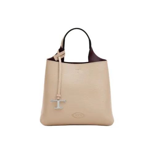TOD'S Кожа Одно Плечо Сумка Мини Женская Бежевая