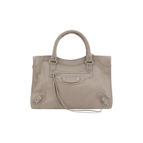 Balenciaga Le City Коровья кожа Одно плечо Сумка Средний Женский Серый