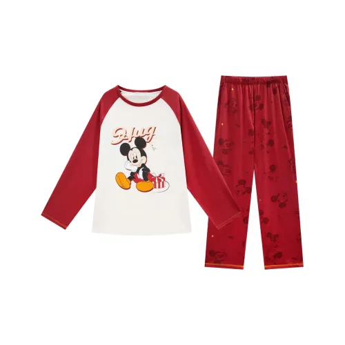 GUKOO x Disney Mickey Series Пижамный комплект Мужской Жемчужно-белый