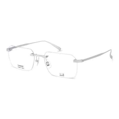 Dunhill Титановый сплав Прямоугольные Оправы для очков Унисекс Серебряный