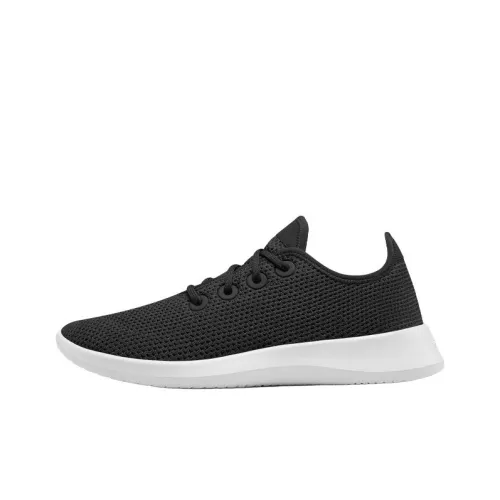 Allbirds Tree Runner Casual Low Top Обсидиан Черный Белый Подкладочная ткань Мужской