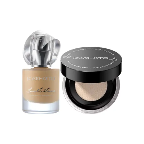 KATO Loose Пудра Фундамент Длинное Сохранение Точный Финиш Наборы Макияжа Легко Смесь 6,5г+30г