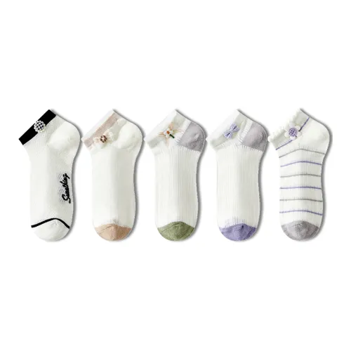 MIZU Низкие носки Женские 5 пар смешанные цвета