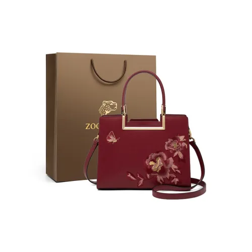 ZOOLER Коровья кожа Сумка через плечо Средняя Женская Элегантная Белая Кремовая Белая Forbidden City Красная