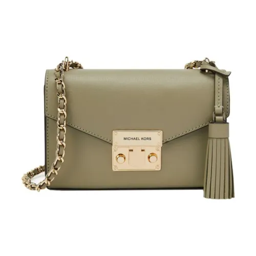 MICHAEL KORS Розовый Коровья кожа Сумка через плечо Сумка на плечо Маленькая Женская Светло-оливковый Зеленый