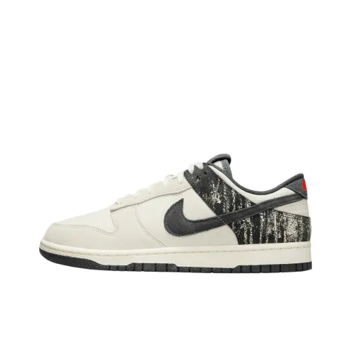 Nike Dunk Slip-on Устойчивый к истиранию Низкий Топ Скейтбординг Мужской Белый Черный