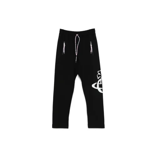 Vivienne Westwood SS25 Вязаные Спортивные Штаны Унисекс Черные