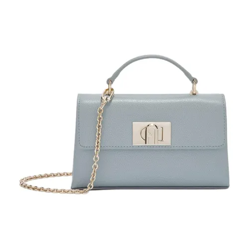 Furla 1927 Collection Кожа Сумка через плечо Сумка Мини Женская Озерно-голубая