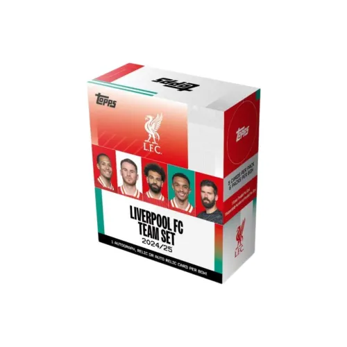 Topps 2024 25 Liverpool Teamset Игрок Карта Спортивные Карты Целая Коробка
