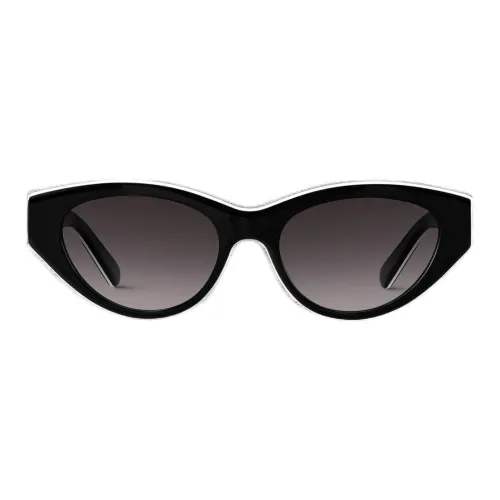 LOUIS VUITTON Ацетатные солнцезащитные очки "Кошачий глаз" женские черные