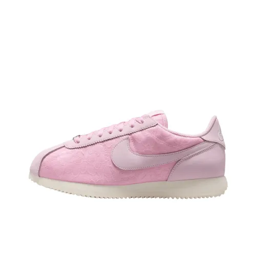 Nike Cortez Slip-resistant Abrasion-resistant Low Top Casual Running Shoes Women's Pink Найк Кортез Слип-резистентный Абразион-резистентный Низкий Топ Повседневные Беговые Кроссовки Женские Розовые