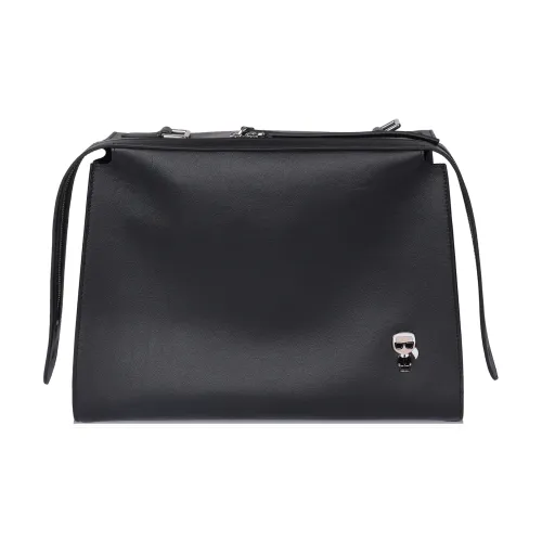 Karl Lagerfeld Сумка из коровьей кожи с ручкой и через плечо женская черная