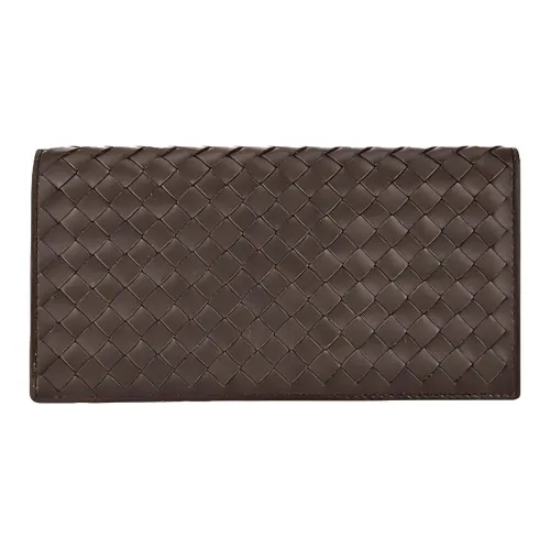 Bottega Veneta Кошелек из коровьей кожи стандартный мужской темно-коричневый