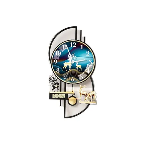 Meishida Механизм с плавным ходом секундной стрелки Стена Часы Унисекс Синий