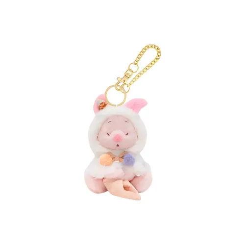Disney 2024 Winnie The Pooh and Friends Home Collection Свинка Брелок Кукла Плюшевая Подвеска 11 см Высота Шанхайский Дисней