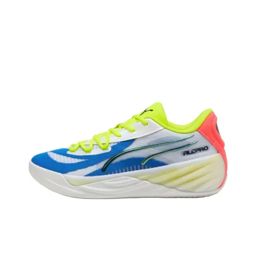 PUMA Все Pro Nitro™ Баскетбольные кроссовки Low Топ Белый Синий Мужской