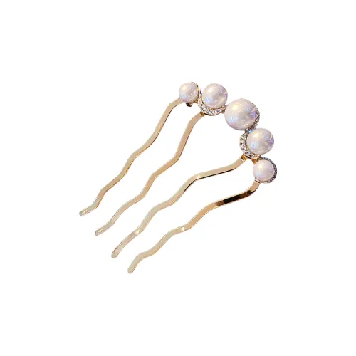 QIHUAMANYU Pearl Alloy Comb LIKE Women's
