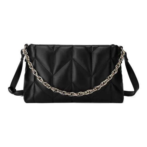 MEXICAN Полиуретан Кожа Маленькая Квадратная Сумка Сумка через плечо Женская Черная