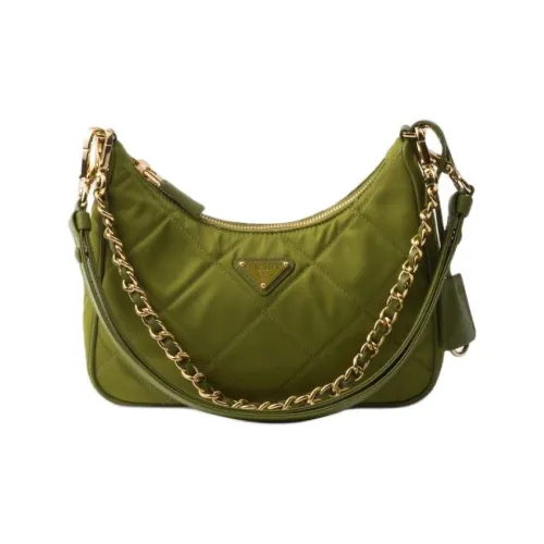 PRADA RE EditionRe Нейлон Переработанный полиамид Сумка через плечо Мини Женская Плющево-зеленый