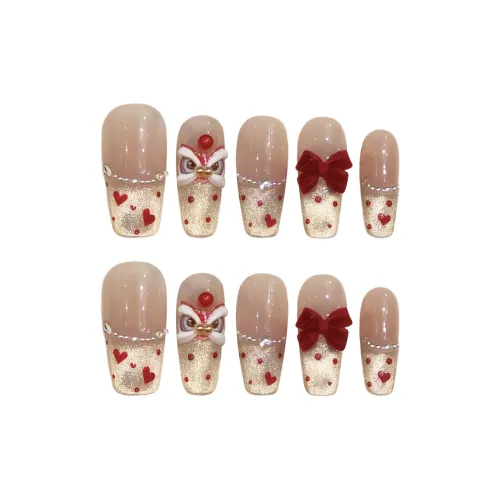 Yun Yue Joe Золотой Запечатанный Лев 25 мм Средний LADDER Красный Смужка