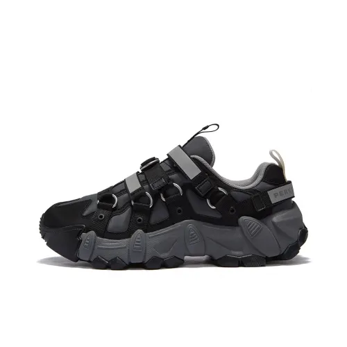 PERKS AND MINI x FILA FUSION EXOCET Mountains Shoes Низкий Топ Casual Мужской Тень Черный Серый Черный
