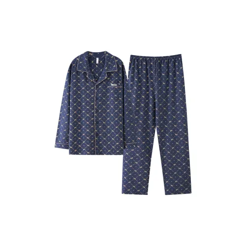 Pretty Lady Пижамный комплект Мужской Королевский синий