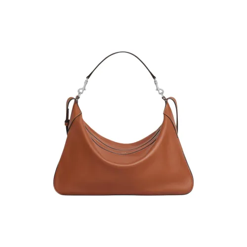 CELINE Romy Collection Телячья кожа Сумка через плечо Сумка Большая Женская Коричневая