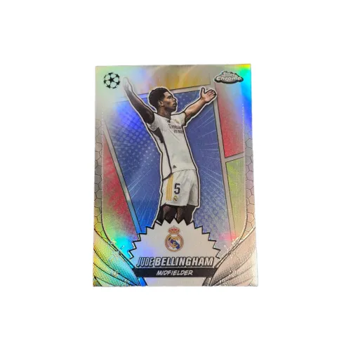 Topps Звезда Карта Chrome Collection Команда Real Madrid Беллингем Комикс Редкая Карта Большая Оборона Условие SSP