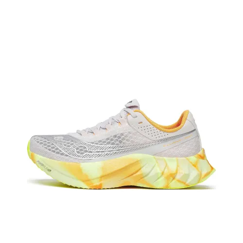 Saucony Endorphin Pro 4 Low Топ Марафон Тренировки Бег на длинные дистанции And Гонки Беговые кроссовки Женские Светло-серый