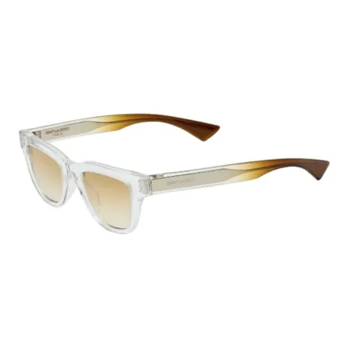 SAINT LAURENT Квадратные солнцезащитные очки унисекс прозрачные