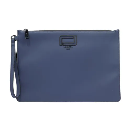 LANCEL Полиуретан с Полиэстер Клатч Мини Женские Бензиновый Синий