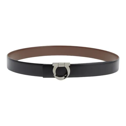 Ferragamo Ремни из коровьей кожи Мужской Черный Ширина 3,2 см